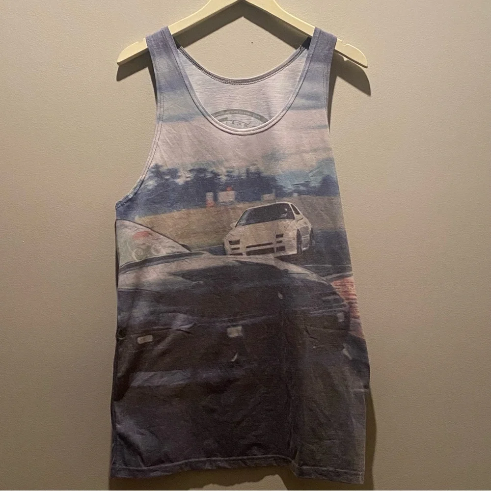 HARDTUNED HARD TUNED RX7 Graphic Racer Tank Top Large L NEW - Picture 1 of 3